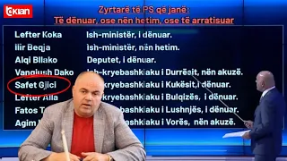 Lista e zyrtarëve, Fevziu ndalet te Safet Gjici: Ky në fakt se di pse është futur këtu, por..