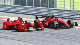 Ferrari F1 2022 vs Ferrari X2010 SHELL - Monza GP