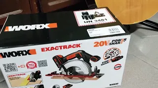 WORX cordless circular saw, unboxing