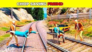 GTA V CHOP SAVING HIS FRIEND FROM DUGGAN 🥺| #shorts