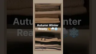 Autumn Winter Closet Organization #mariekondo #winter #fall #sezaneknits