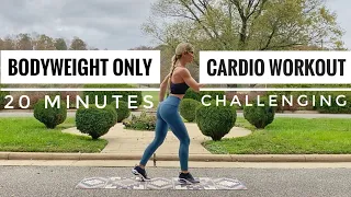 20 Minute Bodyweight Only Cardio Workout | Challenging HIIT | Month 4 Day 5 Strength At-Home Program