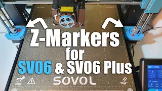 Z-markers to keep Z-motors aligned on Sovol SV06, SV06Plus + How to Z-align using inductive probe