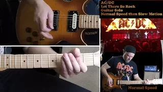 [HD] How to play AC/DC Let There Be Rocks Solos Normal Speed and Slow Motion