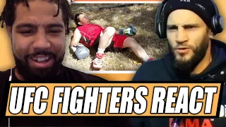 UFC Fighters React to STREETBEEFS Backyard Fights | Vol. 2