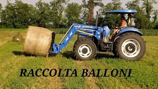 *Raccolta balloni 2k21* New Holland TD75D- Angeloni Energy 205 - pianale