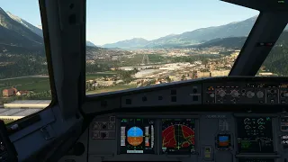 {MSFS}Landing at Innsbruck Circle to Land with FBW AIRBUS A320NEO