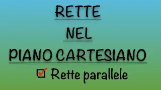 Rette parallele nel piano cartesiano