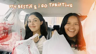 get ready with us + thrifting vlog + haul