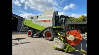 Обзор Комбайна Claas Lexion 580 . На продажу. У фермера из Англии .