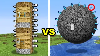 $1 vs $1,000,000 Illegal Base in Minecraft