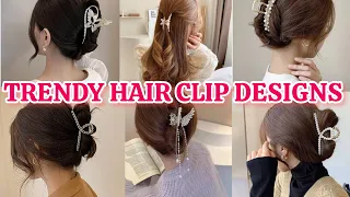 Trendy Hair Clip Designs 🌼 #hairclipper#hairclips#hairpins