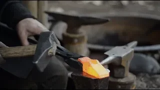 Making 2 viking hammers for blacksmithing - cross peen