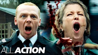 Miss Tiller Gets Killed | Hot Fuzz | All Action