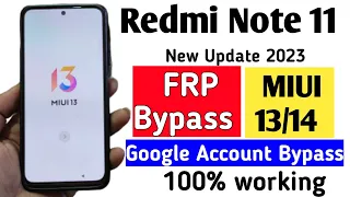 Redmi Note 11 Frp Bypass MIUI 13 | Redmi Note 11 Frp Bypass 2023 | Redmi Note 11 Google Lock Remove✔