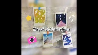 Recycling damaged and old instax films !!!!