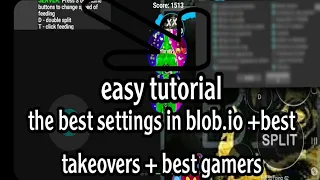 best settings+best takeover+best player in blob.io (blob.io mobile)