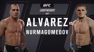 Хабиб  vs  Альварес ( Хабиб Нурмагомедов против Эдди Альвареса ) UFC 2 . Разминка для  Хабиба.