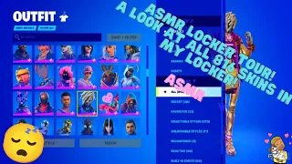 🎄 ASMR MY FORNITE LOCKER! ALL 816 SKINS REVEALED!🎄 (Close-up Whispering )