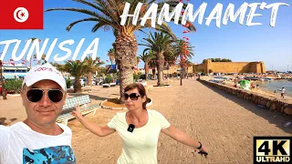 Hammamet  Tunisia🇹🇳 cel mai apreciat oraș 🏖 de la marea Mediterana,Medina 【4K】الحمامات تونس