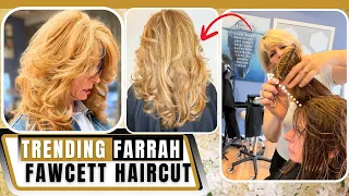 Farrah Fawcett Haircut | 80s Iconic Haircut By Coach Kimmy