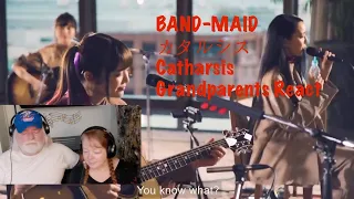 BAND-MAID カタルシス Catharsis - Grandparents from Tennessee (USA) react -ACOUSTIC VER - first time