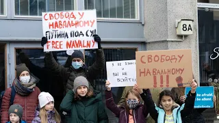 Акция поддержки в Хельсинки 23.01.2021: Vapaus Navalnylle!