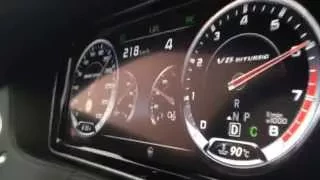 Mercedes S63 AMG 4Matic acceleration 100-255 km/h by #gcos