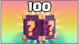 OPENING 100 LUCKY DROPS IN CLASH ROYALE!