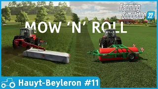 Haut-Beyleron #11 FS22 Timelapse Cutting Grass For Silage, Spraying Weeds & Fertilizing Contracts