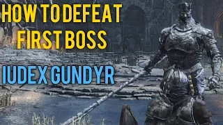 How to Kill First Boss Iudex Gundyr in Dark Souls 3 Walkthrough Guide Gameplay