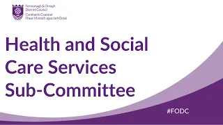 Health and Social Care Services Sub-Committee