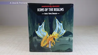 D&D Icons of the Realms, Adult Topaz Dragon, Pre-Painted Miniature, A Quick Review