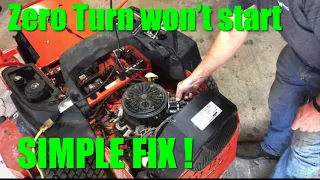 Zero Turn Lawnmower Won’t Start ! Easy Diagnosis Simple Fix ! #mower #howto #diy #badboy