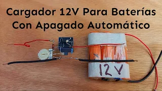 Cargador Para Baterías 12V Con Apagado Automático 18650