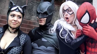 SPIDER-MAN, BATMAN vs BLACK CAT, CATWOMAN - Real Life Superhero Movie - TheSeanWardShow