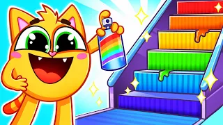 Rainbow Magic Stairs 🌈| Songs for Kids by Toonaland