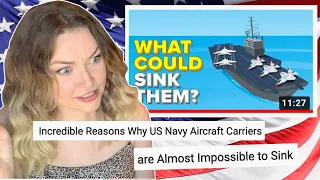 New Zealand Girl Reacts to WHY US NAVY AIRCRAFT CARRIERS ARE ALMOST IMPOSSIBLE TO SINK