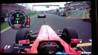 GP Australia - Alonso Start OnBoard