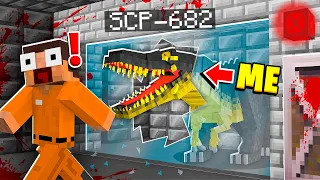 Playing as SCP-682 in MINECRAFT! - Minecraft Trolling Video