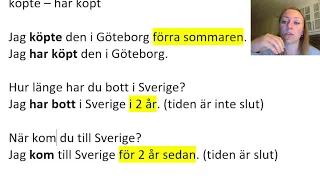 Online-lektion den 20 april 2023 - Preteritum eller perfekt