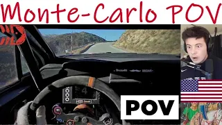 American Reacts Rally Monte-Carlo Testing POV Helmet Cam 4K - Flat Out