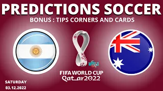 FOOTBALL PREDICTIONS TODAY 03/12/2022| CORNERS AND CARDS TIPS #qatar2022