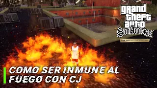 GTA San Andreas DEFINITIVE EDITION | Como ser Inmune al Fuego con CJ | GUÍA | Sin Comentarios