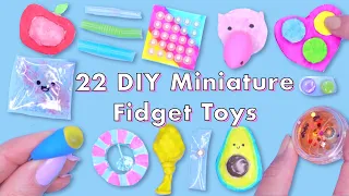 22 DIY Best Miniature Fidget Toys Compilation! VIRAL TikTok anti-stress fidgets