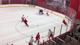 Red Wings’ five-on-five drills in training camp