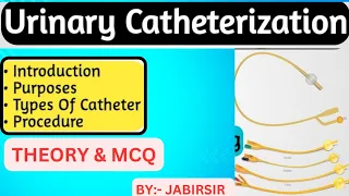 Catheterization Procedure Nurses Lecture | Theory & Mcq