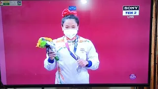 meeraBai winning moment