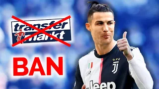 Why did Cristiano Ronaldo block Transfermarkt in social media?