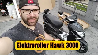 Mein neuer Elektroroller Hawk mit 3.000 Watt Motor 😎👍